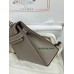 mini Kelly 18/大象灰/Étoupe Grey (Étoupe)  エトゥープフランス輸入素材 シェブルミゾル Chevre