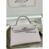mini Kelly 9W/梦幻紫/Crocus  epsom フランス輸入素材 ヴォーエプソン シルバー金具