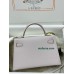 mini Kelly 9W/梦幻紫/Crocus  epsom フランス輸入素材 ヴォーエプソン シルバー金具