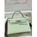 mini Kelly 0S气泡绿 vertdeau ヴェールフィズ  Hermes Vert fizz epsom フランス輸入素材 ヴォーエプソン シルバー金具