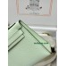 mini Kelly 0S气泡绿 vertdeau ヴェールフィズ  Hermes Vert fizz epsom フランス輸入素材 ヴォーエプソン シルバー金具