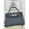 mini Kelly 85/石板灰/Ardoise  アルドワーズ epsom フランス輸入素材 ヴォーエプソン シルバー金具
