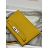 mini Kelly  9D/琥珀黄/Jaune Ambre  ジョーヌアンブル フランス輸入素材 ヴォーエプソン Epsom シルバー金具