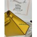 mini Kelly  9D/琥珀黄/Jaune Ambre  ジョーヌアンブル フランス輸入素材 ヴォーエプソン Epsom シルバー金具