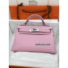 mini Kelly  X9/锦葵紫/Mauve Sylvestre   モーヴシルベストル フランス輸入素材 ヴォーエプソン Epsom シルバー金具