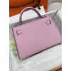 mini Kelly  X9/锦葵紫/Mauve Sylvestre   モーヴシルベストル フランス輸入素材 ヴォーエプソン Epsom シルバー金具