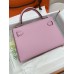 mini Kelly  X9/锦葵紫/Mauve Sylvestre   モーヴシルベストル フランス輸入素材 ヴォーエプソン Epsom シルバー金具