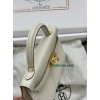 mini Kelly 10/奶昔白/Craie  クレ フランス輸入素材 ヴォーエプソン Epsom ゴールド金具