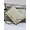 mini Kelly 10/奶昔白/Craie  クレ フランス輸入素材 ヴォーエプソン Epsom ゴールド金具