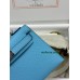 mini Kelly P3/北方蓝/Blue du Nord  ブルーノール フランス輸入素材 ヴォーエプソン Epsom シルバー金具