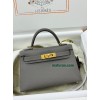 mini Kelly  0L/ Gris Meyer 积雨云灰  グリメイヤー フランス輸入素材 ヴォーエプソン Epsom ゴールド金具