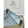 mini Kelly 7R/雾霾蓝/Azur アズール フランス輸入素材 ヴォーエプソン Epsom シルバー金具