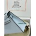 mini Kelly 7R/雾霾蓝/Azur アズール フランス輸入素材 ヴォーエプソン Epsom シルバー金具