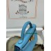 mini Kelly P3/北方蓝/Blue du Nord  ブルーノール フランス輸入素材 ヴォーエプソン Epsom ゴールド金具