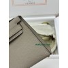 mini Kelly M8/Gris Asphalt  グリアスファルト フランス輸入素材 ヴォーエプソン Epsom ゴールド金具