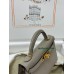 mini Kelly M8/Gris Asphalt  グリアスファルト フランス輸入素材 ヴォーエプソン Epsom ゴールド金具