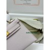 mini Kelly 9W/梦幻紫/Crocus  クロッカス フランス輸入素材 ヴォーエプソン Epsom ゴールド金具
