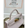 mini Kelly 9W/梦幻紫/Crocus  クロッカス フランス輸入素材 ヴォーエプソン Epsom ゴールド金具