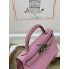mini Kelly X9/锦葵紫/Mauve Sylvestre   モーヴシルベストル フランス輸入素材 ヴォーエプソン Epsom シルバー金具