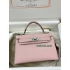 mini Kelly 3Q/新樱花粉/Rose Sakura   ローズサクラ フランス輸入素材 ヴォーエプソン Epsom シルバー金具