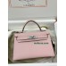 mini Kelly 3Q/新樱花粉/Rose Sakura   ローズサクラ フランス輸入素材 ヴォーエプソン Epsom シルバー金具