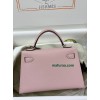 mini Kelly 3Q/新樱花粉/Rose Sakura   ローズサクラ フランス輸入素材 ヴォーエプソン Epsom シルバー金具