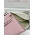 mini Kelly 3Q/新樱花粉/Rose Sakura   ローズサクラ フランス輸入素材 ヴォーエプソン Epsom シルバー金具