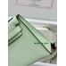 mini Kelly 0S气泡绿 vertdeau ヴェールフィズ Hermes Vert fizz フランス輸入素材 ヴォーエプソン Epsom ゴールド金具