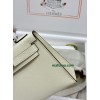 mini Kelly I2/奶油白/Nata  ナタ フランス輸入素材 ヴォーエプソン Epsom シルバー金具