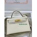 mini Kelly I2/奶油白/Nata  ナタ フランス輸入素材 ヴォーエプソン Epsom ゴールド金具
