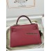 mini Kelly K1/石榴红/Rouge Grenat  ルージュグレナ フランス輸入素材 ヴォーエプソン Epsom シルバー金具