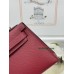 mini Kelly K1/石榴红/Rouge Grenat  ルージュグレナ フランス輸入素材 ヴォーエプソン Epsom シルバー金具