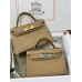 mini Kelly  0M/Chai （奶茶色）玛萨拉茶色 チャイ フランス輸入素材 ヴォーエプソン Epsom シルバー金具