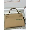 mini Kelly  0M/Chai （奶茶色）玛萨拉茶色 チャイ フランス輸入素材 ヴォーエプソン Epsom シルバー金具