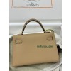 mini Kelly  0M/Chai （奶茶色）玛萨拉茶色 チャイ フランス輸入素材 ヴォーエプソン Epsom ゴールド金具