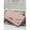 Kelly Pochette ポシェットケリー 3Q/新樱花粉/Rose Sakura   ローズサクラ フランス輸入素材 ヴォーエプソン Epsom ゴールド金具