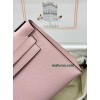Kelly Pochette ポシェットケリー3Q/新樱花粉/Rose Sakura  ローズサクラ フランス輸入素材 ヴォーエプソン Epsom シルバー金具