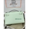 Kelly Pochette ポシェットケリー0S气泡绿 vertdeau ヴェールフィズ  Hermes Vert fizz フランス輸入素材 ヴォーエプソン Epsom シルバー金具
