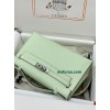 Kelly Pochette ポシェットケリー0S气泡绿 vertdeau ヴェールフィズ  Hermes Vert fizz フランス輸入素材 ヴォーエプソン Epsom シルバー金具