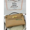 Kelly Pochette ポシェットケリー0M/Chai （奶茶色）玛萨拉茶色 チャイ フランス輸入素材 ヴォーエプソン Epsom ゴールド金具