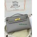 Kelly Pochette ポシェットケリー8F/锡器灰/Etain エタン フランス輸入素材 ヴォーエプソン Epsom ゴールド金具