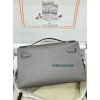Kelly Pochette ポシェットケリー8F/锡器灰/Etain エタン フランス輸入素材 ヴォーエプソン Epsom ゴールド金具