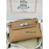 Kelly Pochette ポシェットケリー0M/Chai （奶茶色）玛萨拉茶色 チャイ フランス輸入素材 スイフト swift シルバー金具