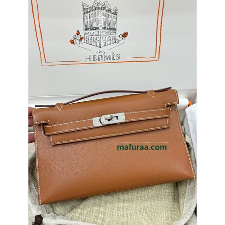 Kelly Pochette ポシェットケリー37/金色（金棕）/金刚色之37 /Gold   ゴールド フランス輸入素材 スイフト swift シルバー金具