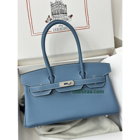 24 年モデル ショルダーバーキン Swift ブルージーンズ 75/牛仔蓝/Blue Jean  ブルージーン フランス輸入素材 スイフト swift