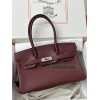 24 年モデル ショルダーバーキン Swift ブルージーンズ55/爱马仕红/Rouge H  ルージュアッシュ シルバー金具
