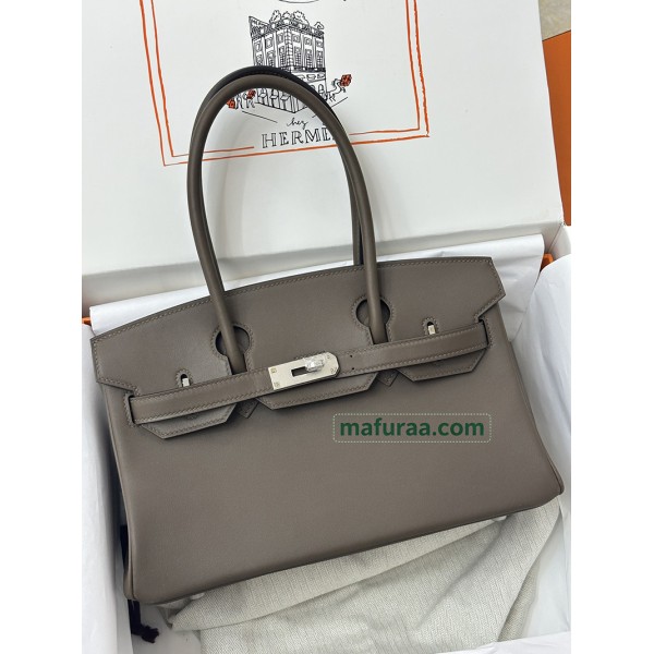shoulder birkin 29cm swift troupe grey 18/大象灰/Étoupe Grey (Étoupe)  エトゥープ フランス輸入素材 スイフト swift