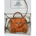 Kelly doll 93/爱马仕橙/橙色/Orange オレンジ シルバー金具