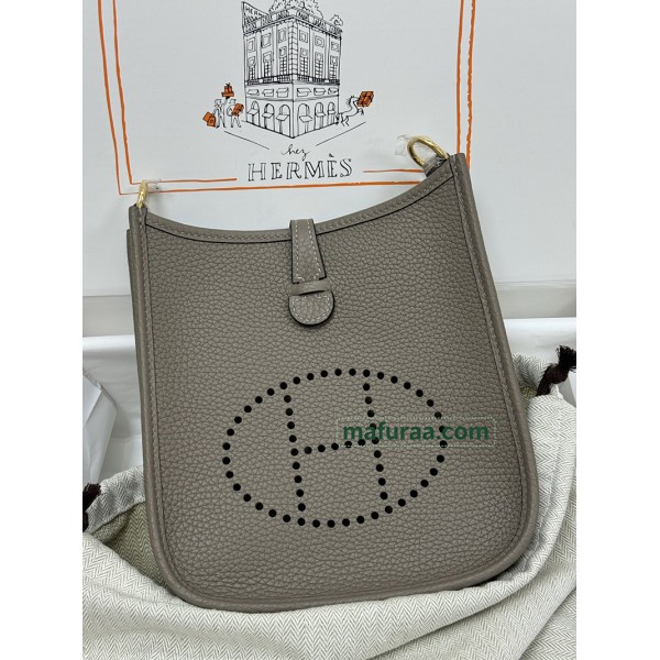 mini Evelyn 8F/锡器灰/Etain エタントリヨンクレマンス CLEMENCE  TC ゴールド金具