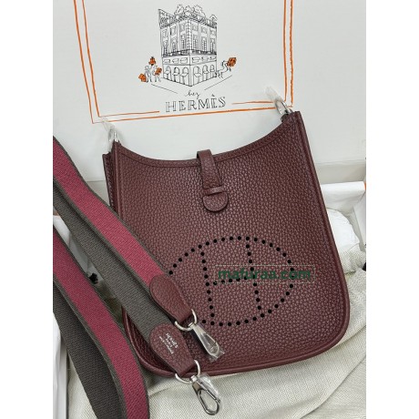 mini Evelyn 57/波尔多红/波尔多酒红/Bordeaux ボルドー トリヨンクレマンス CLEMENCE  TC シルバー金具